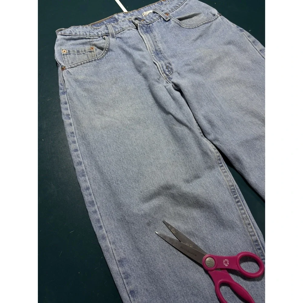 Vintage Levis 560 Jeans Mens 32x29 Blue Light Wash Loose Fit Tapered Leg USA 90s